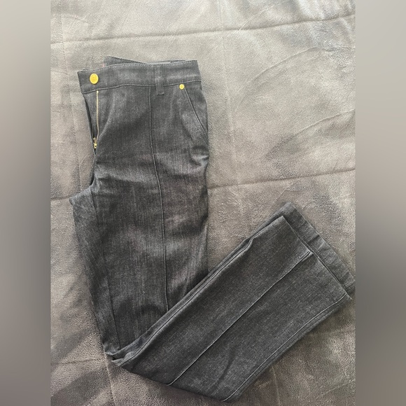 Escada Womens Mid-Rise Wide Leg Jeans size 36 US 6 Inseam 31 - Picture 3 of 11